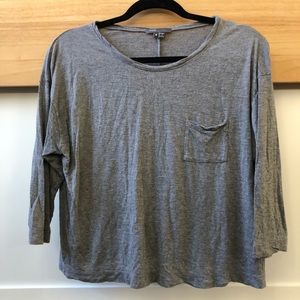Vince Medium Grey Soft Top Pocket